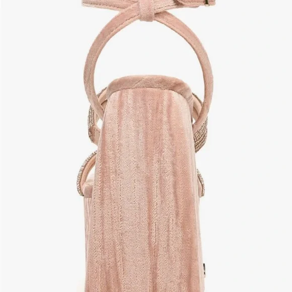 Circus NY - Nude Pink Platform Block Heel Sandals - Picture 4 of 8